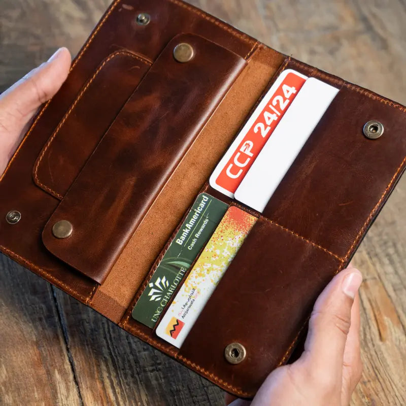 Portefeuille Slim en cuir – Élégant & pratique JLDCRAFT.eur