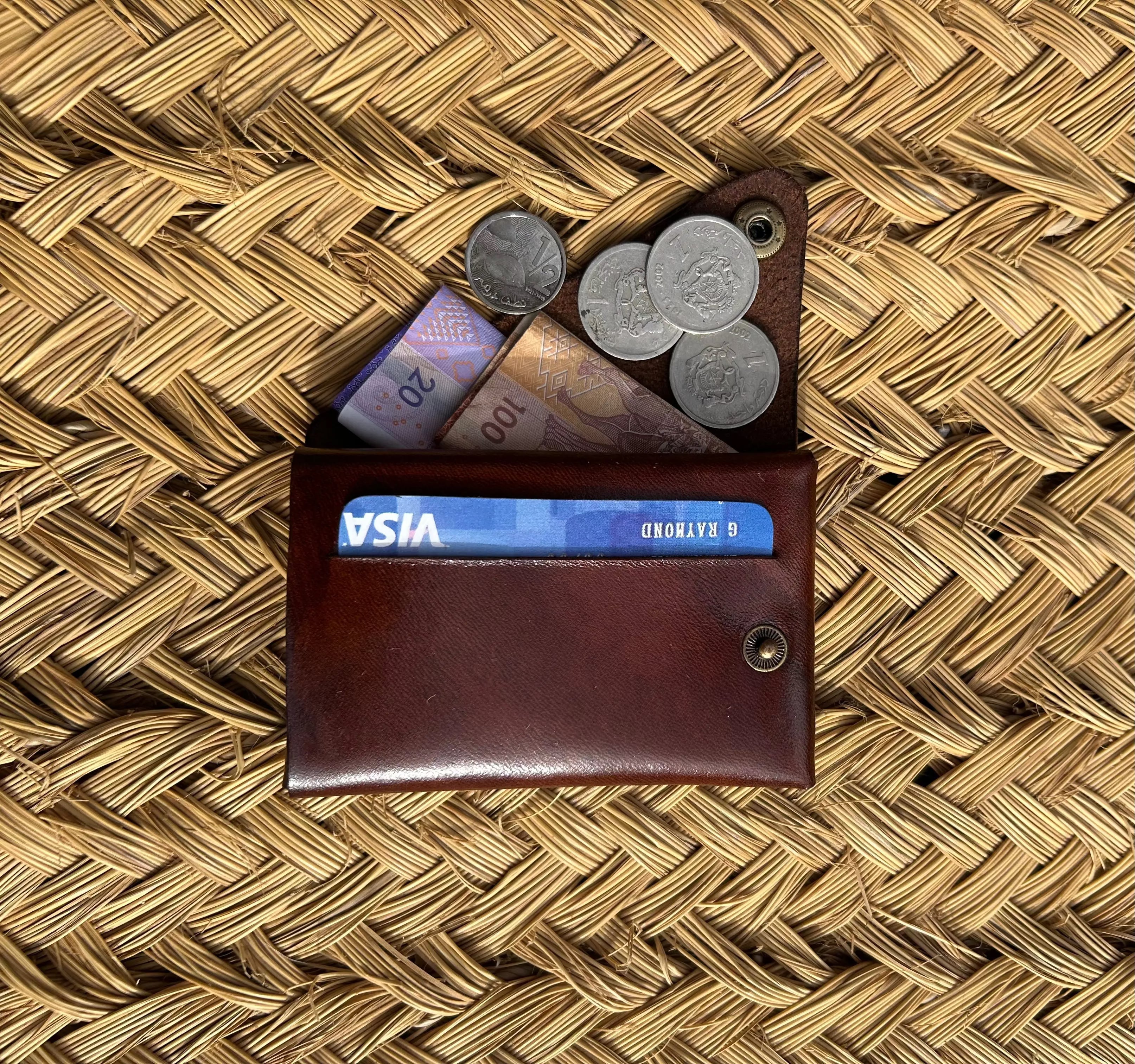 Portefeuille porte-cartes en cuir JLDCRAFT.eur